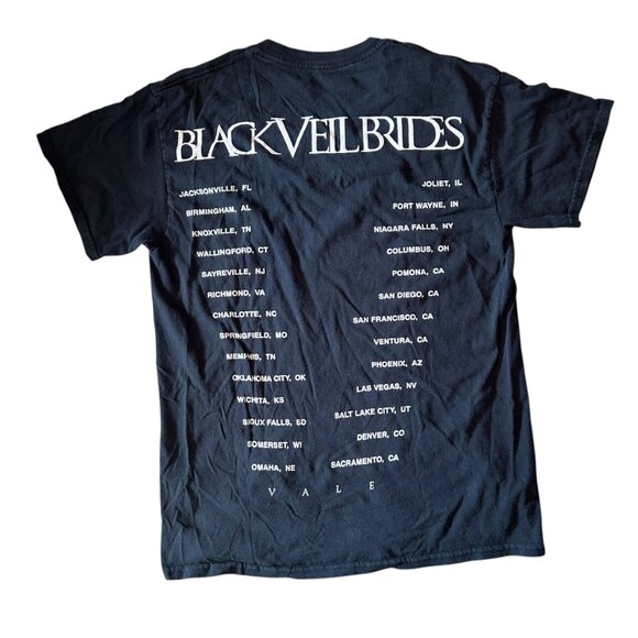 Black Veil Brides Vale Concert 2018 Graphic Band Tee M - Picture 3 of 6